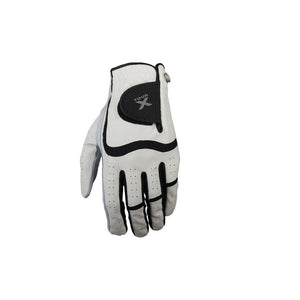White & Black 3pk Ladies LH Medium Tour X Combo Golf Gloves