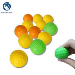 Green, Orange, Yellow Foam Practice Golf Balls